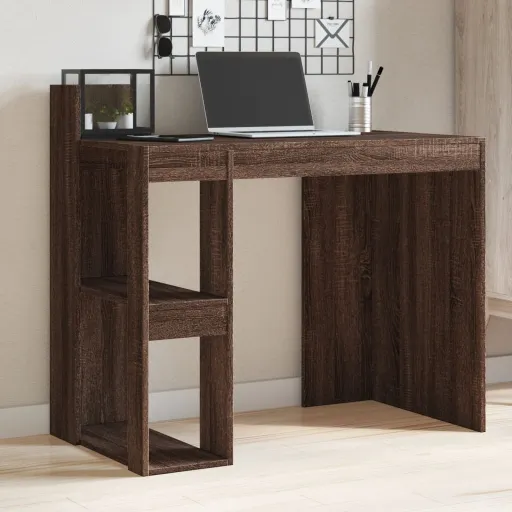 Escritorio Madera de Ingeniería Marrón Roble 103,5x56,5x94 cm