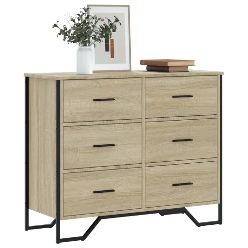 Cajonera de Madera de Ingeniería Roble Sonoma 91x35,5x74,5 cm