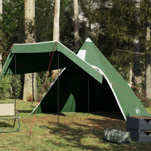Tienda de Campaña Tipi Para 5 Personas Impermeable Verde