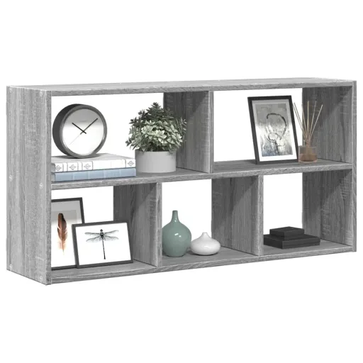Estantería de Pared Madera Ingeniería Gris Sonoma 100x25x50 cm