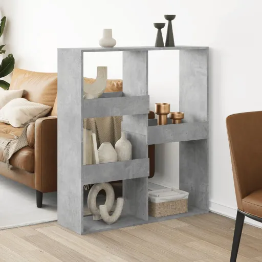 Separador de Ambientes Madera Gris Hormigón 100x33x115 cm