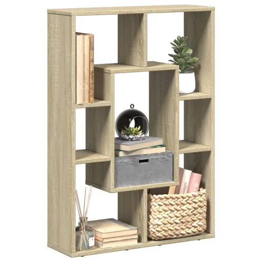 Estantería de Madera de Ingeniería Roble Sonoma 63x20x90 cm
