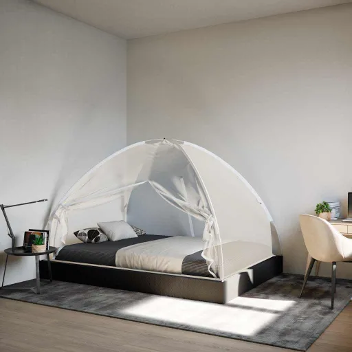 Mosquitera Con Puertas Mongolia 220 Malla Blanco 200x200x130 cm