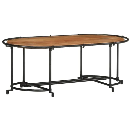 Mesa de Centro Madera Maciza Acacia 110x55x40 cm