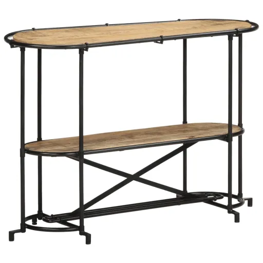 Mesa Consola Madera Maciza de Mango Rugosa 110x42x76 cm