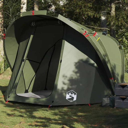 Tienda de Pesca 4 Personas Impermeable Verde Oliva