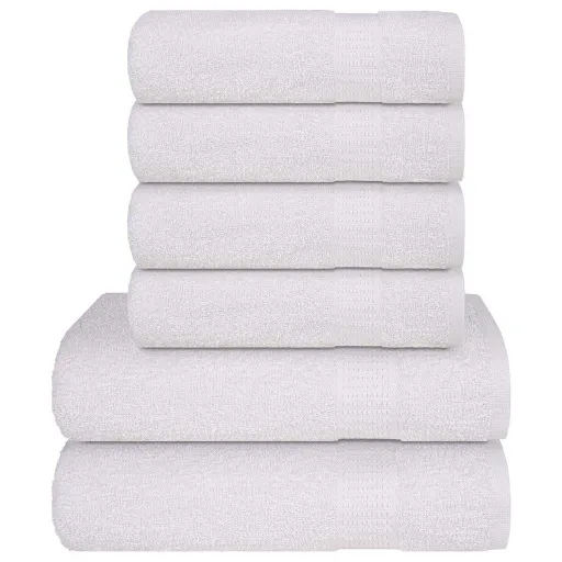 Juego de Toallas FROGN 6 Piezas Blanco 360 g/m²