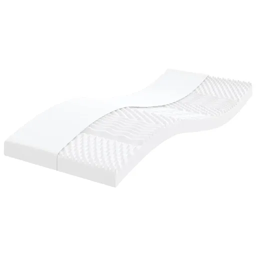 Colchón de Espuma de 7 Zonas Dureza 20 ILD Blanco 90x210 cm