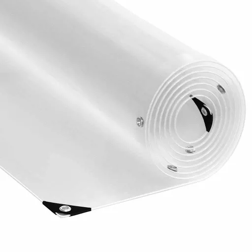 Lona Transparente Con Ojales PVC 5x12 m