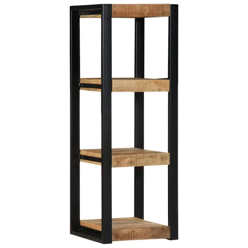Estante de Pared Madera Maciza de Mango 35x35x100 cm