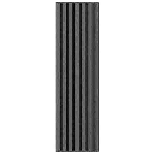 Felpudo a Rayas Negro y Gris 115x400 cm