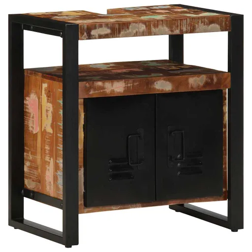 Mueble de Baño Para Lavabo Madera Maciza Reciclada 55x35x60 cm