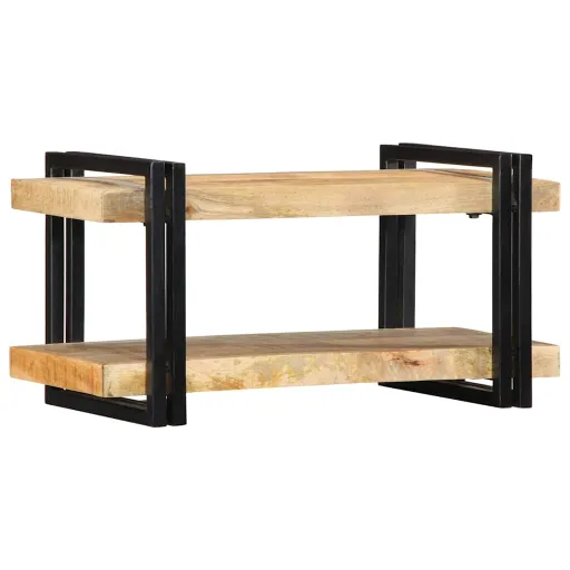 Estante de Pared Madera Maciza de Mango 70x33x35 cm