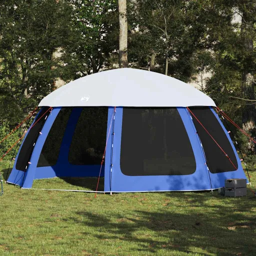 Carpa Para Piscina Con Desmontables y Paredes Azul 510x510 cm
