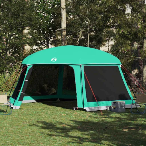Carpa Para Piscina Con Desmontables y Paredes Verde 618x532 cm