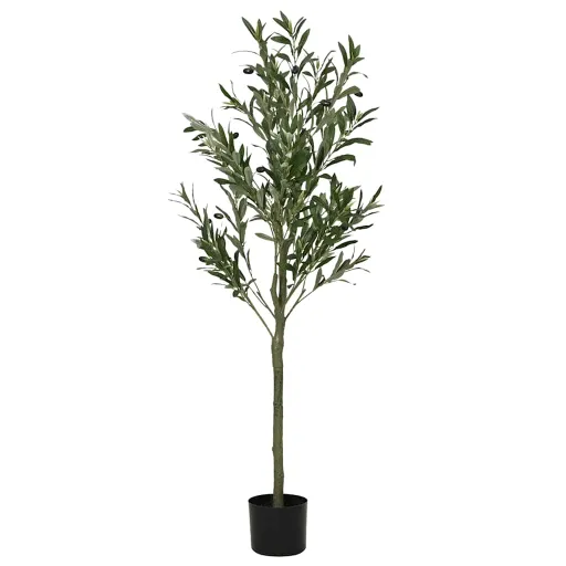 Árbol de Olivo Artificial Con 450 Hojas Verde 120 cm