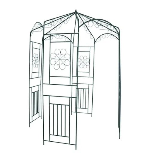Arco de Jardín 250 cm Verde Oscuro