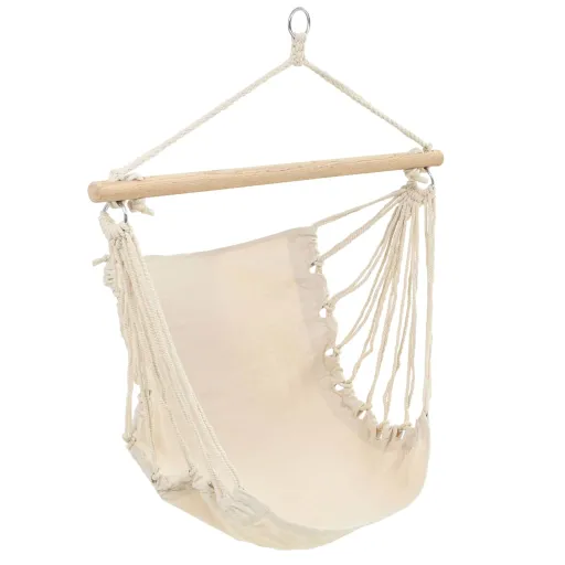 Columpio/Hamaca Grande de Tela Blanco Crema