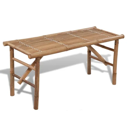 Banco de Jardín Plegable Bambú 118 cm