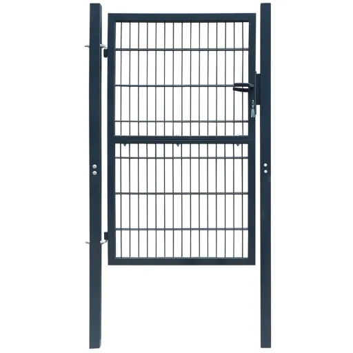 Puerta de Valla 2D (Individual) Gris Antracita 100x140 cm