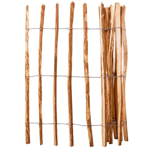 Valla de Jardin de Madera de Avellano 120x250 cm