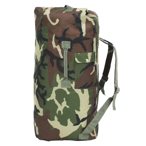 Bolso de Lona Estilo Militar 85 L Camuflaje