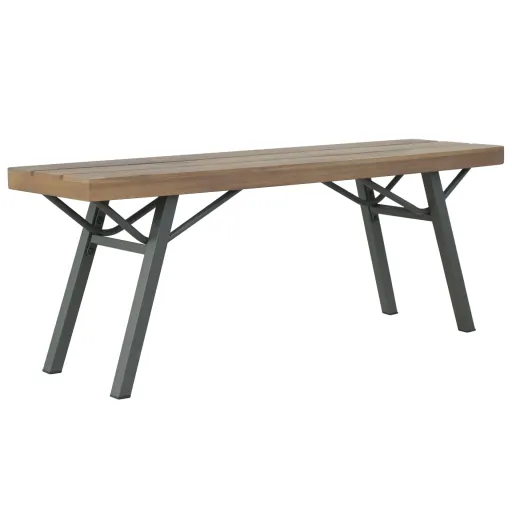 Banco de Jardín de Madera Maciza de Acacia 120 cm