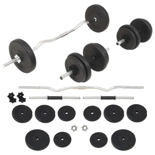 Juego de Barras y Pesas 30 kg