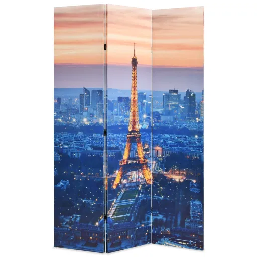 Biombo Divisor Plegable 120x170 cm París de Noche