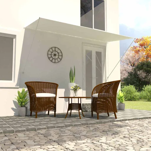 Toldo Retráctil 300x150 cm Crema