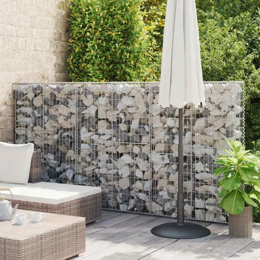 Muro de Gaviones Con Cubiertas Acero Galvanizado 100x20x150 cm