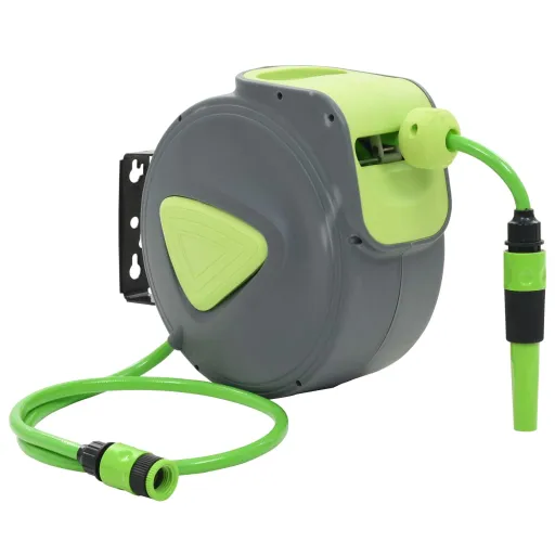 Carrete de Manguera Retráctil Automático de Pared 10+1 m