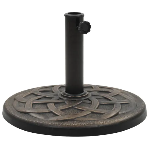 Base de Sombrilla Redonda de Poliresina Bronce 19 kg