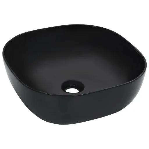 Lavabo 42,5x42,5x14,5 cm Cerámica Negro