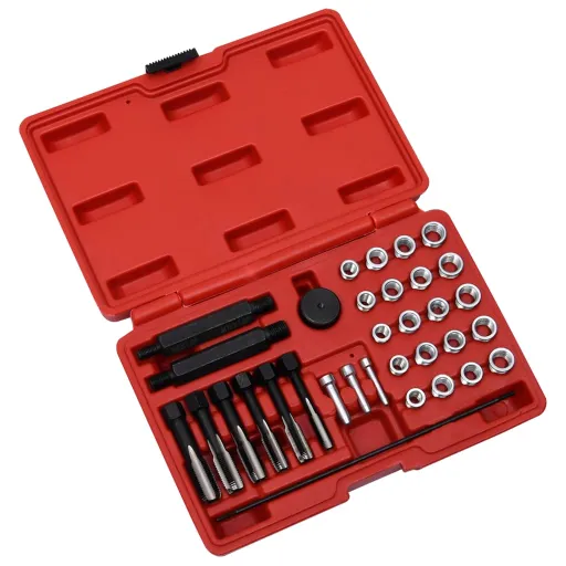 Set Reparación Rosca Bujía Incandescente 33 Pzas M8 M10 M12