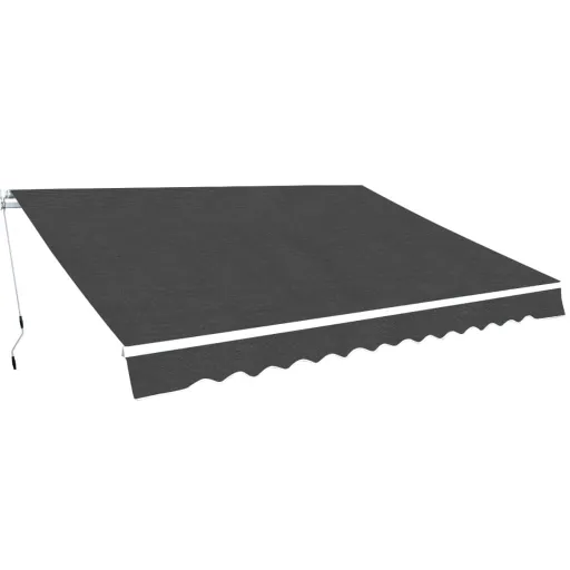 Toldo Plegable de Operación Manual 350 cm Antracita