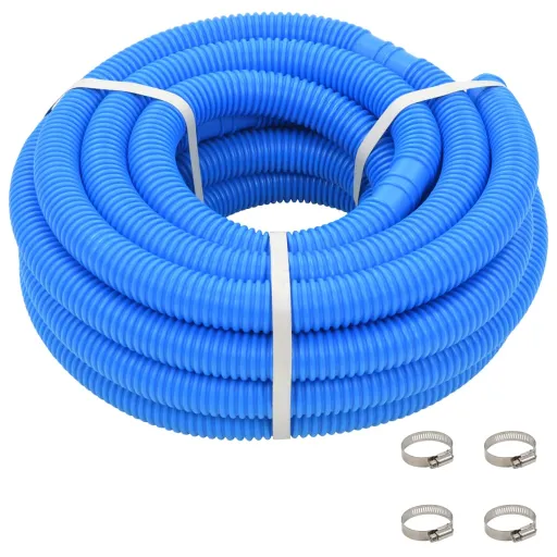 Manguera de Piscina Con Abrazaderas Azul 38 mm 12 m