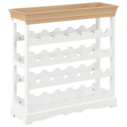Armario Botellero MDF Blanco 70x22,5x70,5 cm