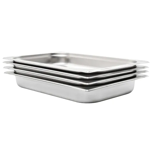 Bandejas Gastronorm 4 Unidades GN 1/1 65 mm Acero Inoxidable