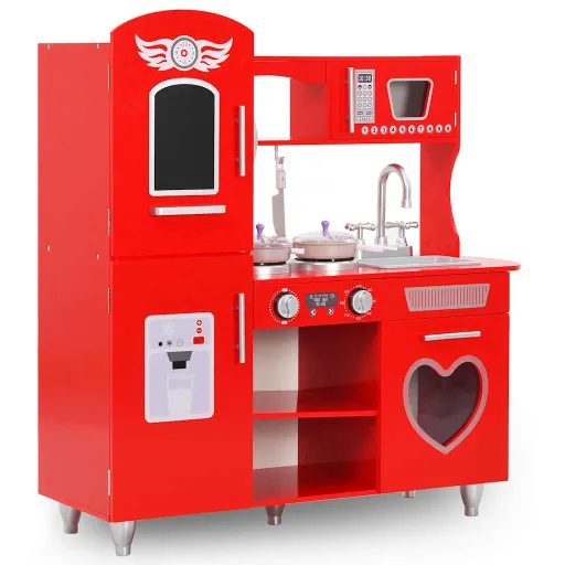 Cocinita de Juguete MDF Roja 80x31x89 cm