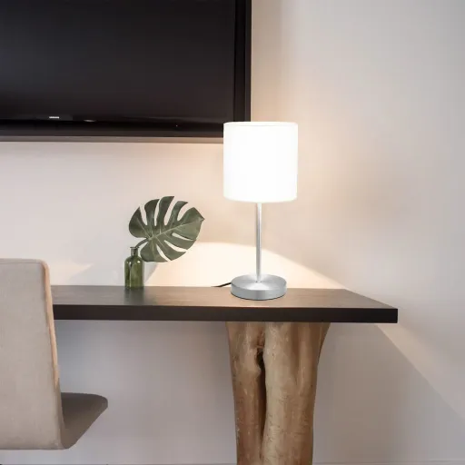 Lámparas de Mesa Táctiles 2 Unidades Blanco E14