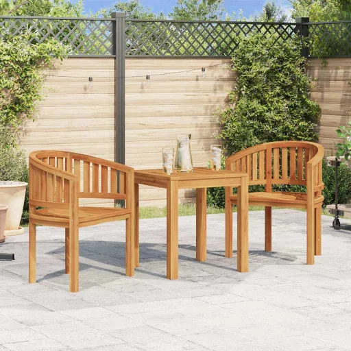 Silla Banana de Madera Maciza de Teca