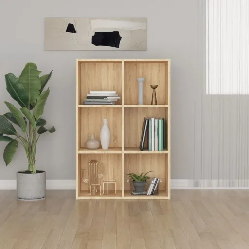Estantería/Aparador Madera Ingeniería Roble Sonoma 66x30x98 cm