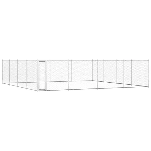 Perrera de Exterior de Acero Galvanizado 760x760x185 cm