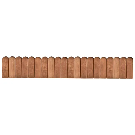 Rollo de Borde de Madera de Pino Impregnada Marrón 120 cm