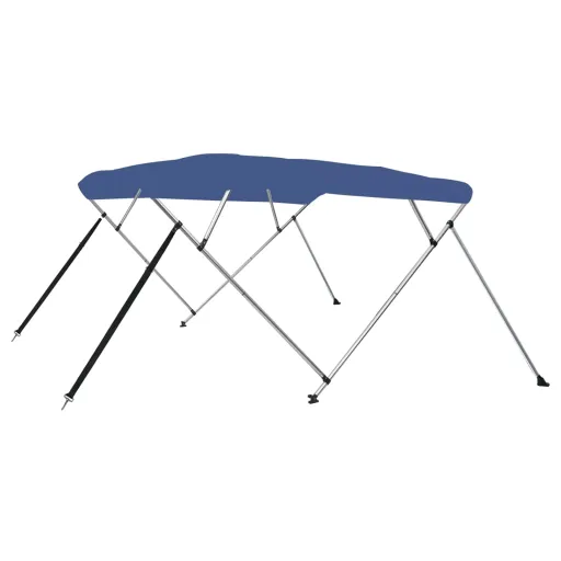 Toldo Bimini de 4 Arcos Azul 243x210x137 cm
