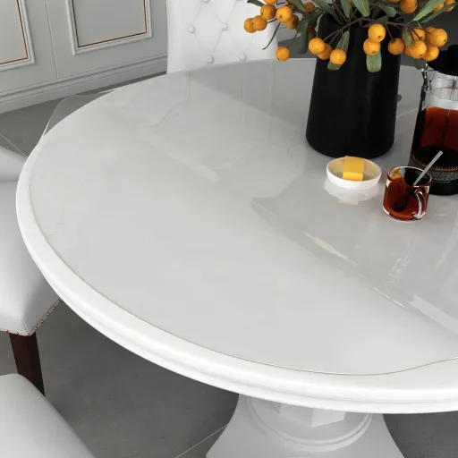 Protector de Mesa PVC Transparente Ø 90 cm 1,6 mm