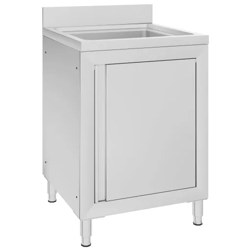 Fregadero de Cocina Profesional Acero Inoxidable 60x60x96 cm