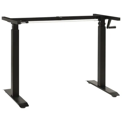 Estructura de Escritorio de Altura Ajustable Manivela Negro