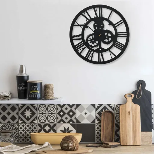 Reloj de Pared Acrílico Negro 30 cm